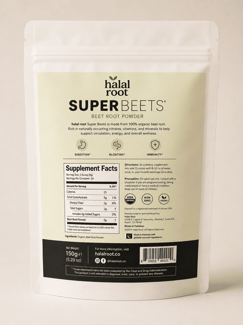 SUPER BEETS - 100% ORGANIC BEET ROOT POWDER
