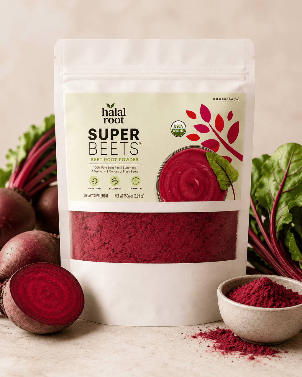 SUPER BEETS - 100% ORGANIC BEET ROOT POWDER